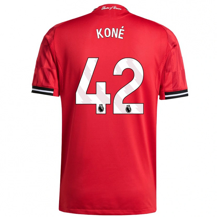 Danxen Dzieci Sékou Koné #42 Czerwono-Czarno-Biały Domowa Koszulka 2025/26 Koszulki Klubowe