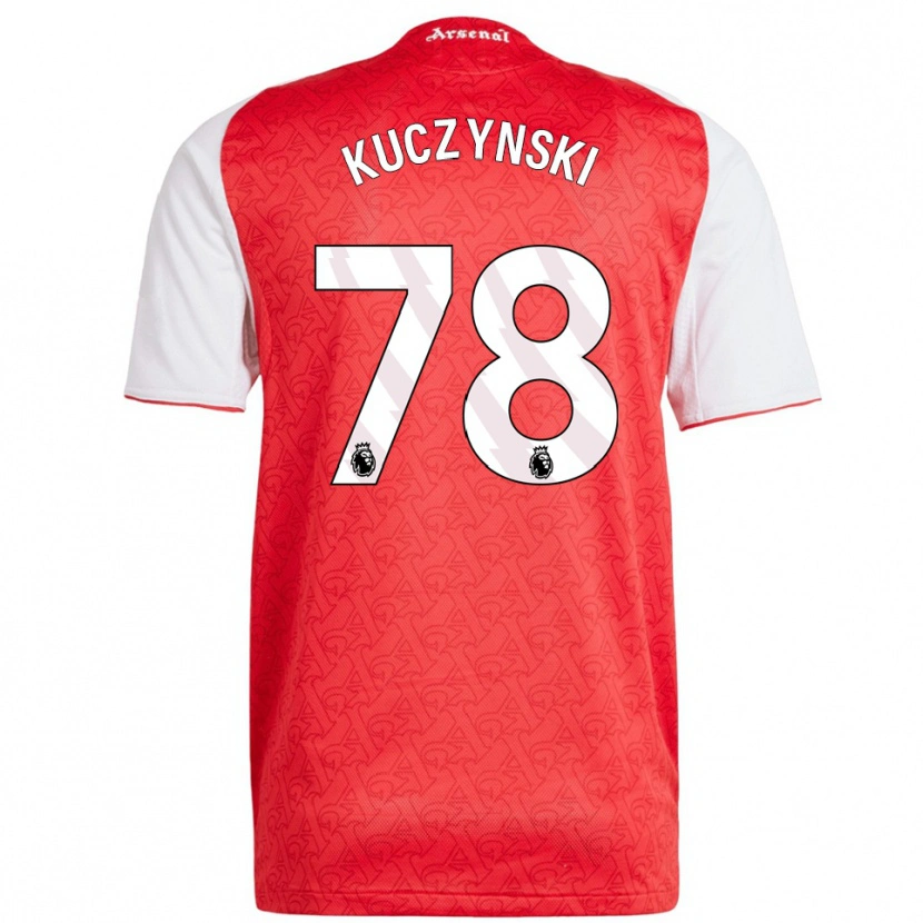 Danxen Dzieci Max Kuczynski #78 Czerwono-Biały Domowa Koszulka 2025/26 Koszulki Klubowe