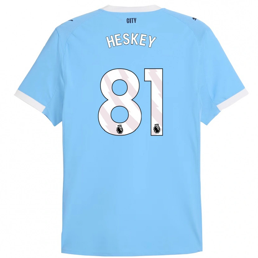 Danxen Dzieci Jaden Heskey #81 Błękitno-Biały Domowa Koszulka 2025/26 Koszulki Klubowe