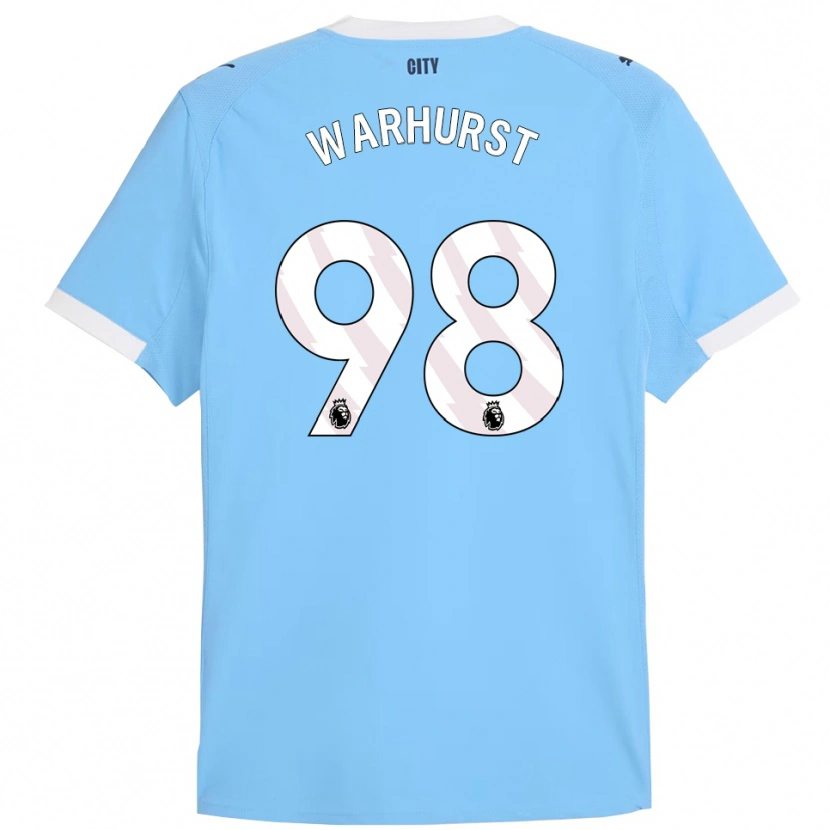 Danxen Dzieci Matty Warhurst #98 Błękitno-Biały Domowa Koszulka 2025/26 Koszulki Klubowe