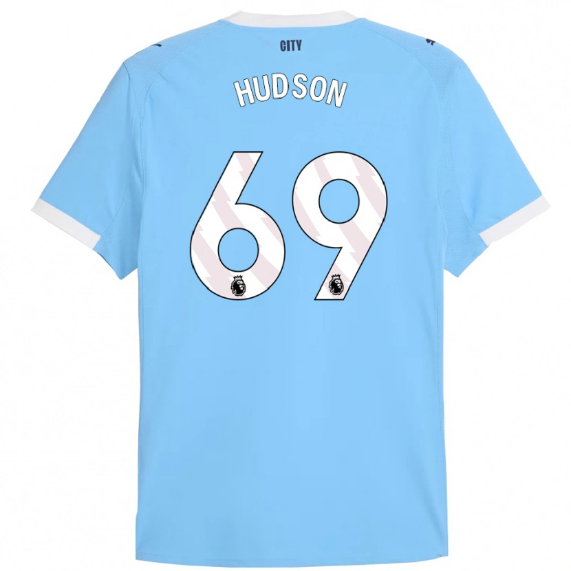 Danxen Dzieci Max Hudson #69 Błękitno-Biały Domowa Koszulka 2025/26 Koszulki Klubowe