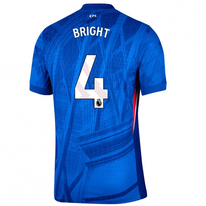 Danxen Dzieci Millie Bright #4 Niebiesko-Biały Domowa Koszulka 2025/26 Koszulki Klubowe