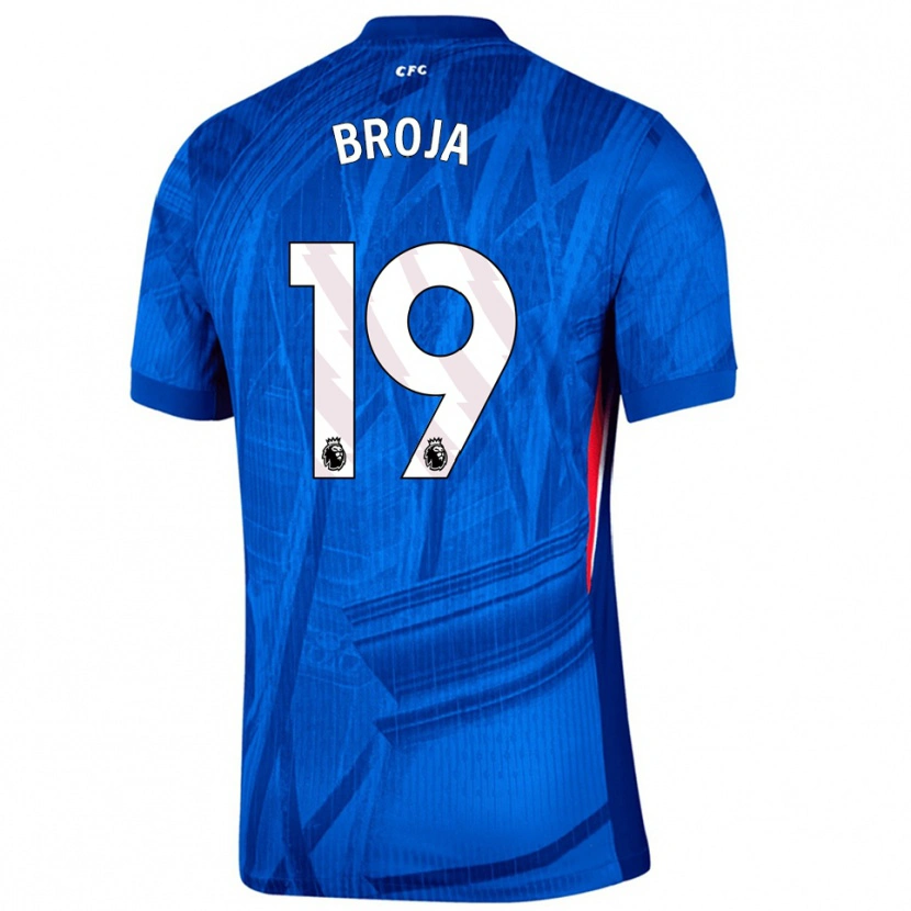 Danxen Dzieci Armando Broja #19 Niebiesko-Biały Domowa Koszulka 2025/26 Koszulki Klubowe