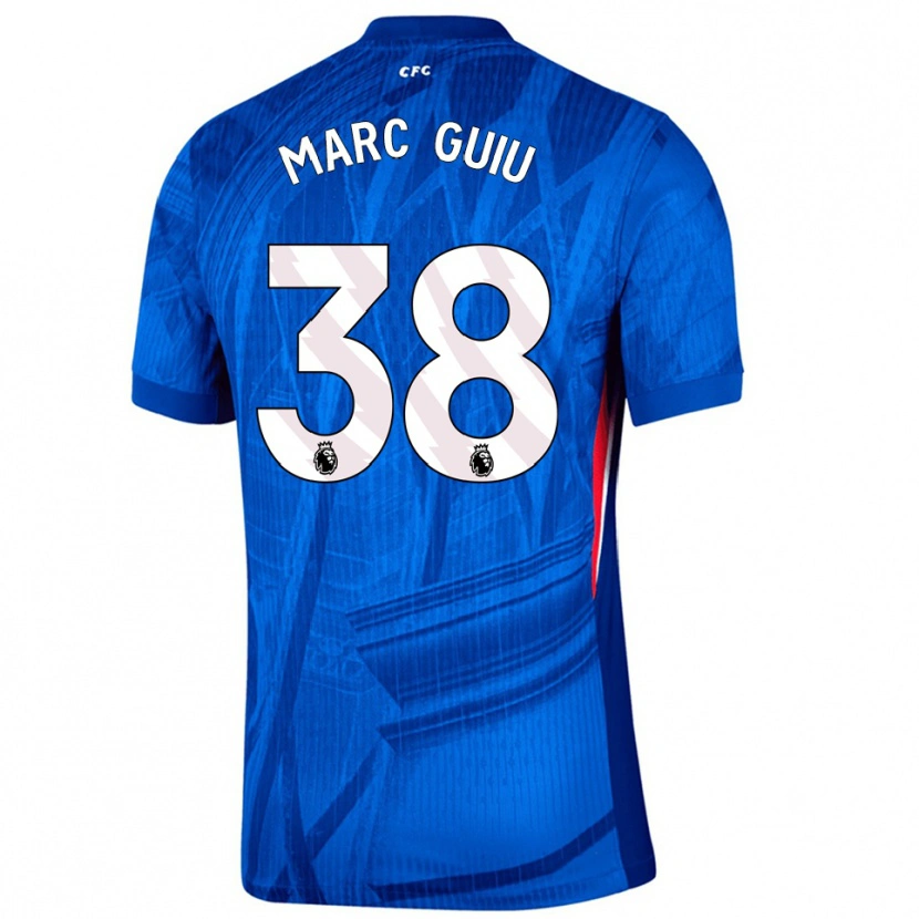 Danxen Dzieci Marc Guiu #38 Niebiesko-Biały Domowa Koszulka 2025/26 Koszulki Klubowe