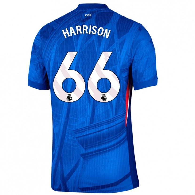 Danxen Dzieci Ollie Harrison #66 Niebiesko-Biały Domowa Koszulka 2025/26 Koszulki Klubowe