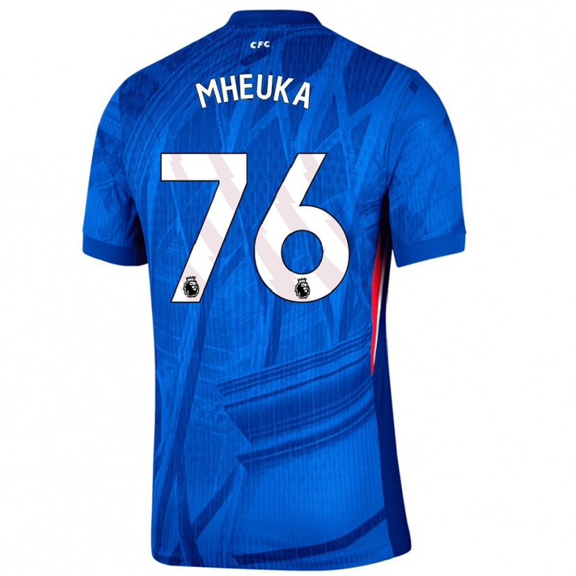 Danxen Dzieci Shumaira Mheuka #76 Niebiesko-Biały Domowa Koszulka 2025/26 Koszulki Klubowe