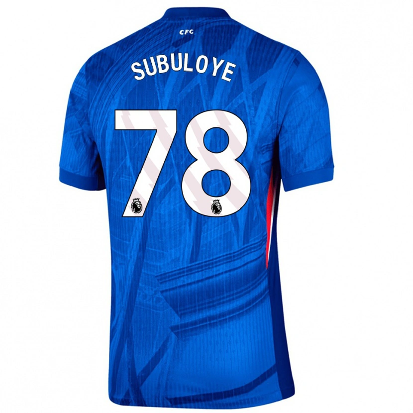 Danxen Dzieci Olutayo Subuloye #78 Niebiesko-Biały Domowa Koszulka 2025/26 Koszulki Klubowe