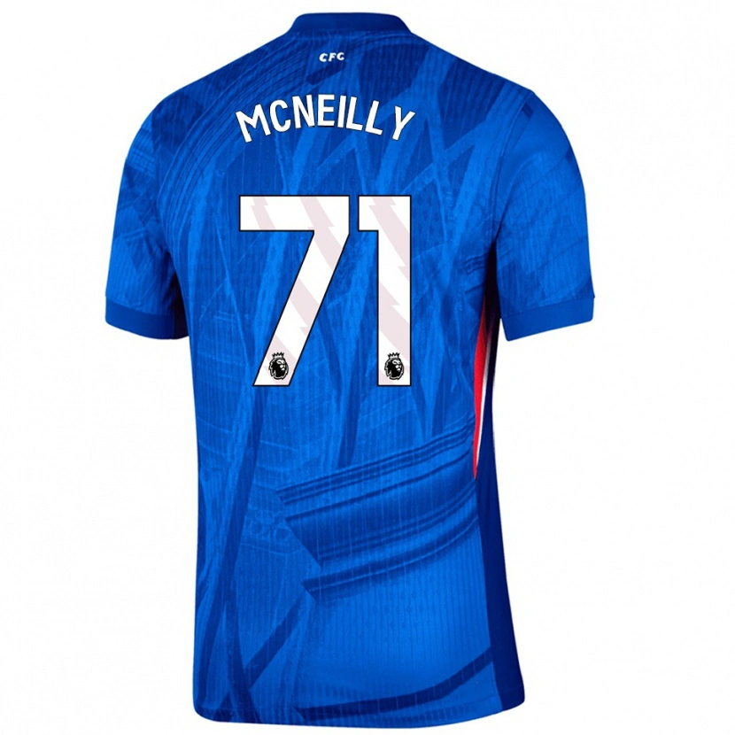 Danxen Dzieci Donnell Mcneilly #71 Niebiesko-Biały Domowa Koszulka 2025/26 Koszulki Klubowe