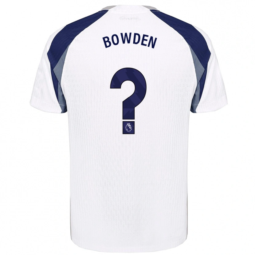 Danxen Dzieci Jamie Bowden #0 Biało-Granatowy Domowa Koszulka 2025/26 Koszulki Klubowe
