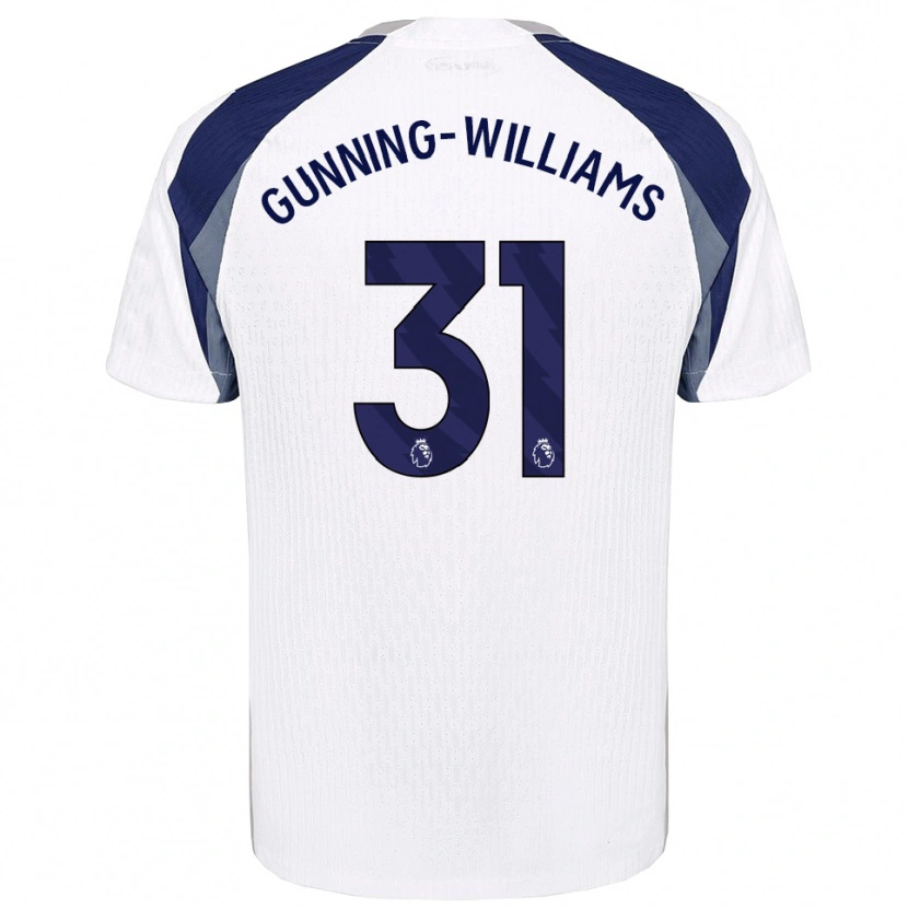 Danxen Dzieci Lenna Gunning-Williams #31 Biało-Granatowy Domowa Koszulka 2025/26 Koszulki Klubowe