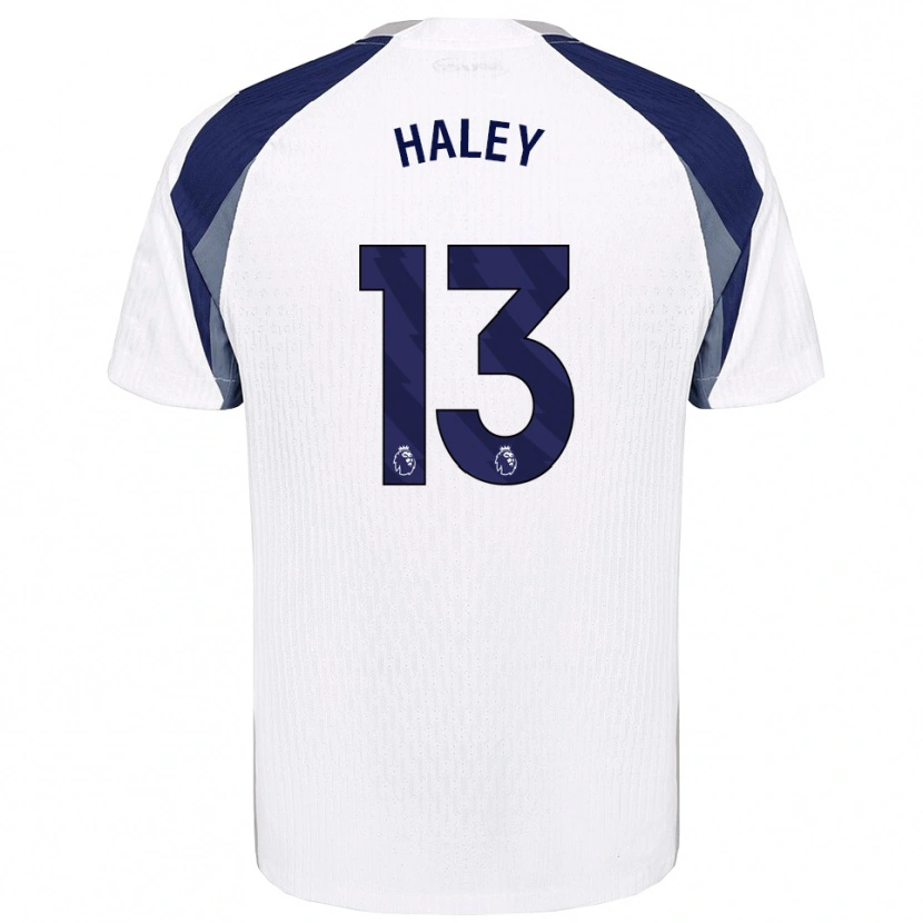 Danxen Dzieci Micah Haley #13 Biało-Granatowy Domowa Koszulka 2025/26 Koszulki Klubowe
