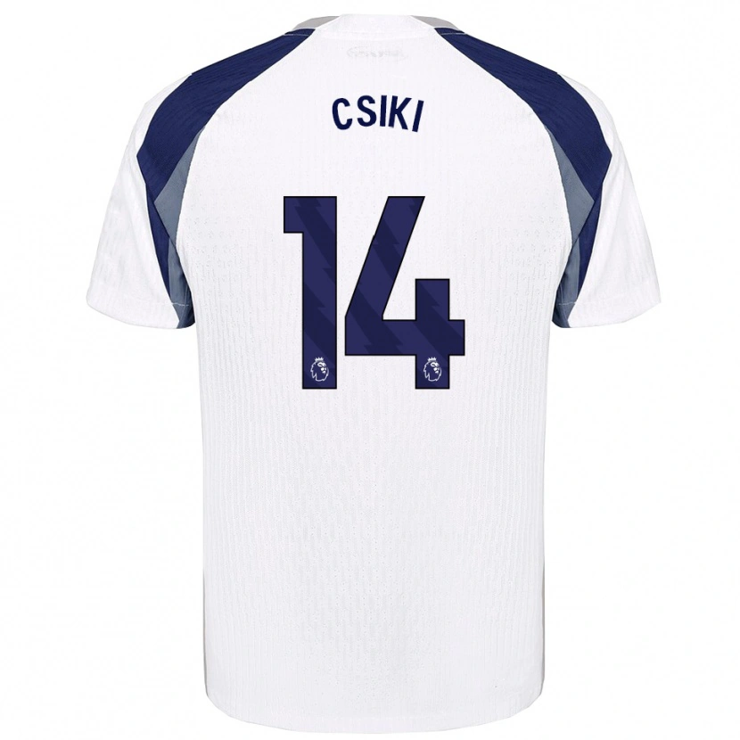 Danxen Dzieci Anna Csiki #14 Biało-Granatowy Domowa Koszulka 2025/26 Koszulki Klubowe