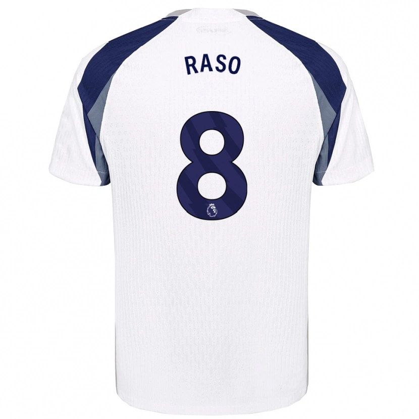 Danxen Dzieci Hayley Raso #8 Biało-Granatowy Domowa Koszulka 2025/26 Koszulki Klubowe