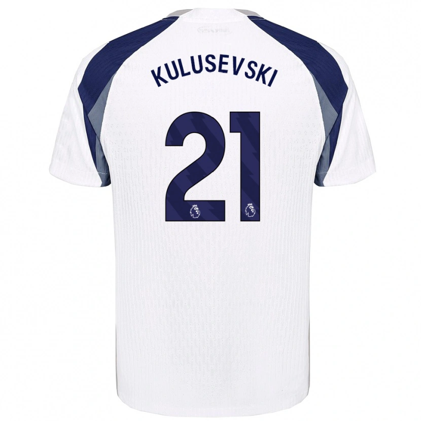 Danxen Dzieci Dejan Kulusevski #21 Biało-Granatowy Domowa Koszulka 2025/26 Koszulki Klubowe