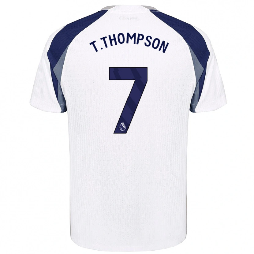 Danxen Dzieci Tynan Thompson #7 Biało-Granatowy Domowa Koszulka 2025/26 Koszulki Klubowe