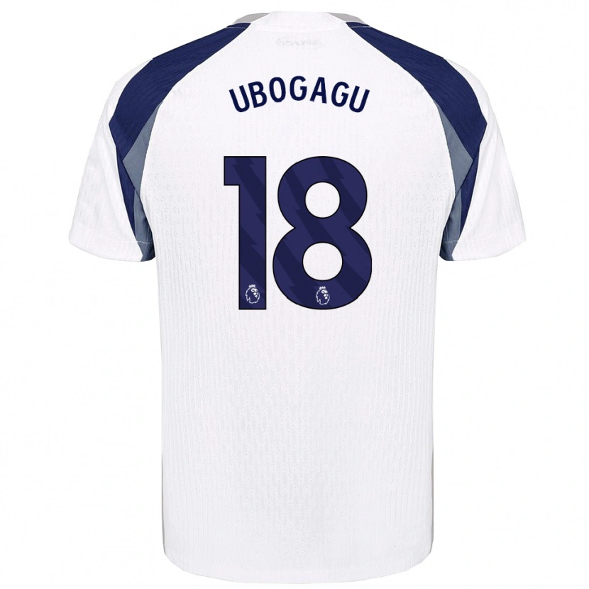 Danxen Dzieci Chioma Ubogagu #18 Biało-Granatowy Domowa Koszulka 2025/26 Koszulki Klubowe