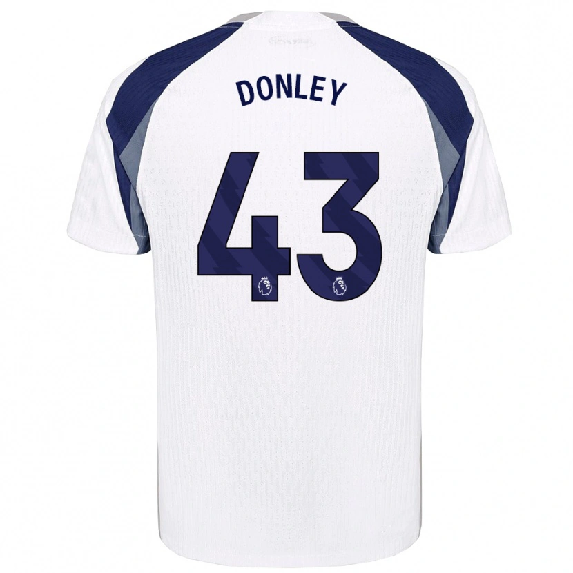 Danxen Dzieci Jamie Donley #43 Biało-Granatowy Domowa Koszulka 2025/26 Koszulki Klubowe