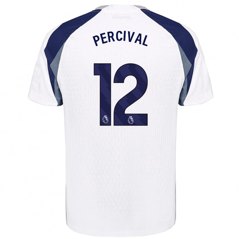 Danxen Dzieci Ria Percival #12 Biało-Granatowy Domowa Koszulka 2025/26 Koszulki Klubowe