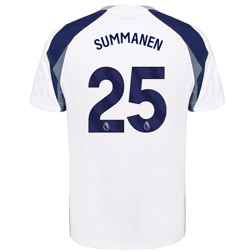 Danxen Dzieci Eveliina Summanen #25 Biało-Granatowy Domowa Koszulka 2025/26 Koszulki Klubowe