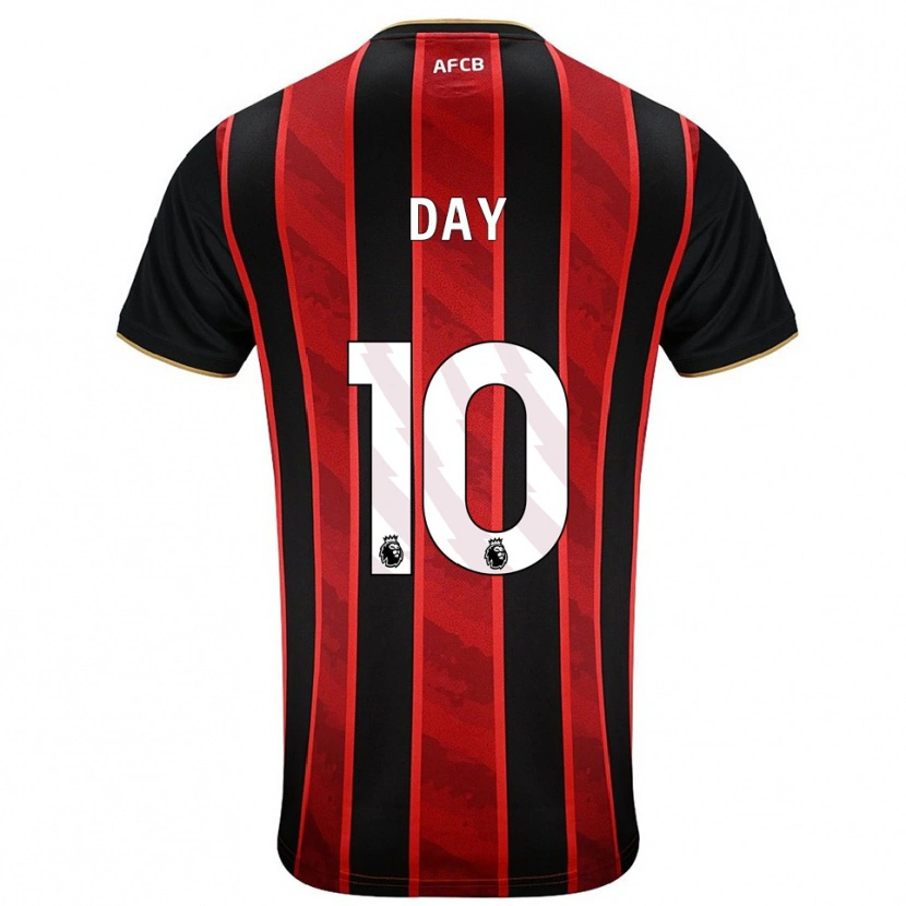 Danxen Dzieci Jonny Day #10 Czerwono-Czarny Domowa Koszulka 2025/26 Koszulki Klubowe
