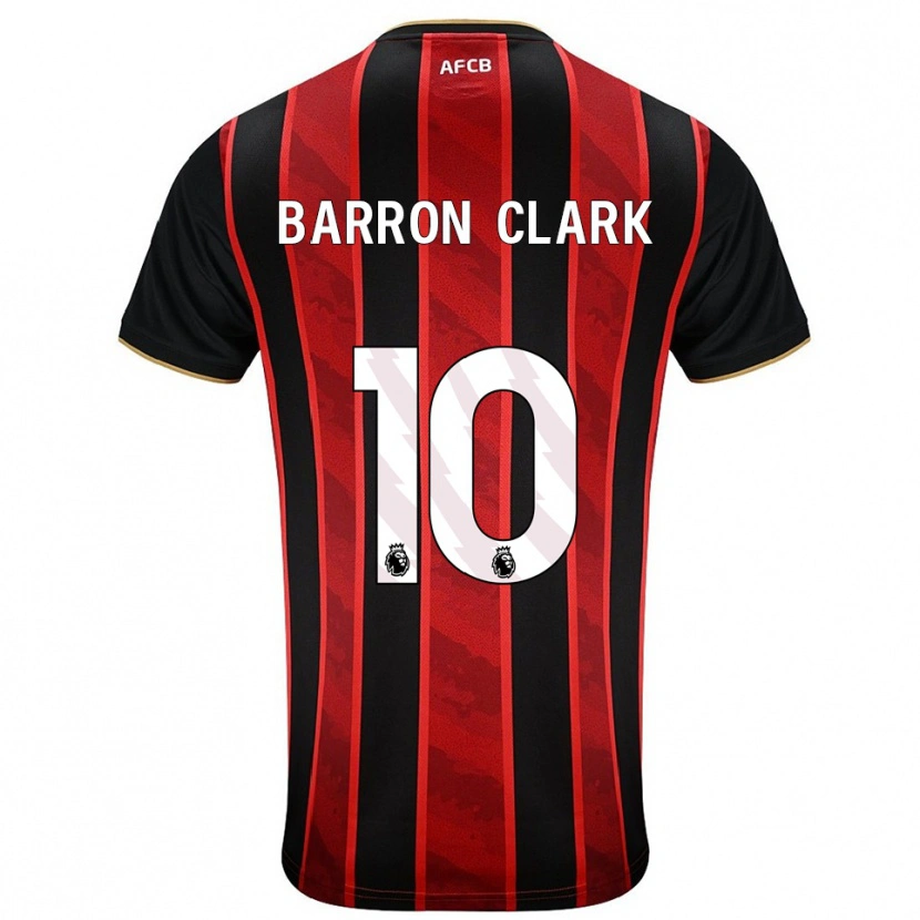 Danxen Dzieci Molly Barron-Clark #10 Czerwono-Czarny Domowa Koszulka 2025/26 Koszulki Klubowe