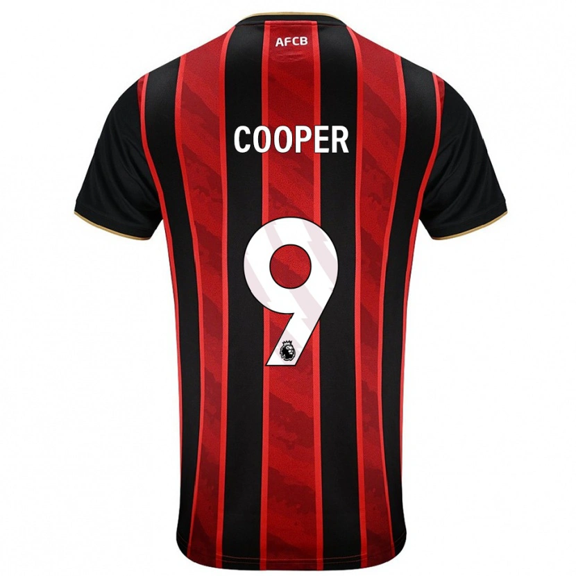 Danxen Dzieci Lucy Cooper #9 Czerwono-Czarny Domowa Koszulka 2025/26 Koszulki Klubowe