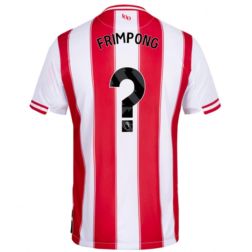 Danxen Dzieci Charles Frimpong #0 Czerwono-Biały Domowa Koszulka 2025/26 Koszulki Klubowe