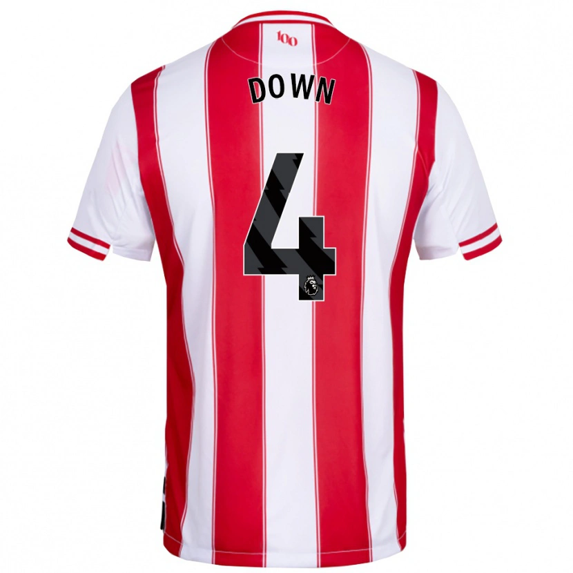 Danxen Dzieci Alissa Down #4 Czerwono-Biały Domowa Koszulka 2025/26 Koszulki Klubowe