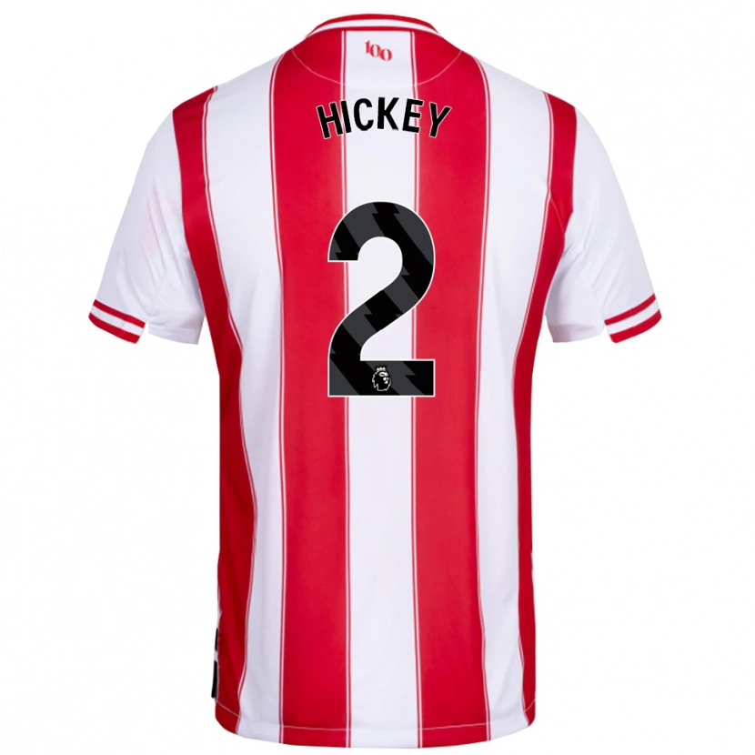 Danxen Dzieci Aaron Hickey #2 Czerwono-Biały Domowa Koszulka 2025/26 Koszulki Klubowe