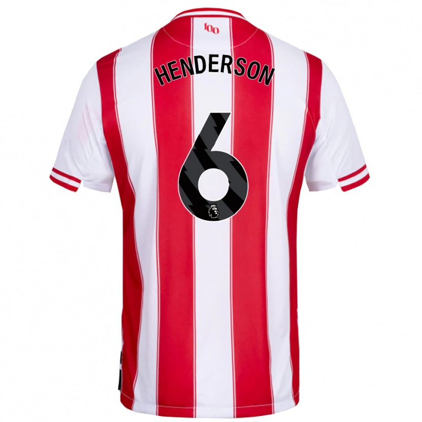 Danxen Dzieci Jordan Henderson #6 Czerwono-Biały Domowa Koszulka 2025/26 Koszulki Klubowe