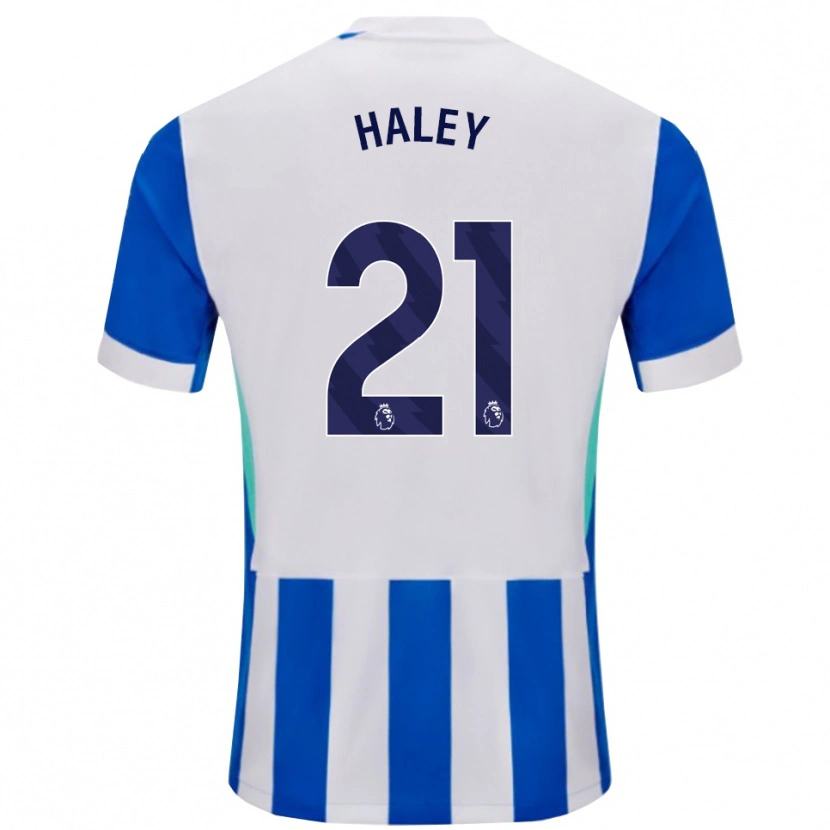 Danxen Dzieci Madison Haley #21 Niebiesko-Biały Domowa Koszulka 2025/26 Koszulki Klubowe