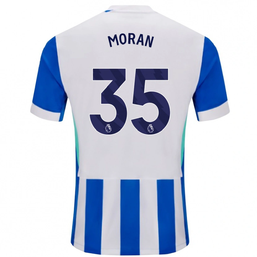 Danxen Dzieci Andrew Moran #35 Niebiesko-Biały Domowa Koszulka 2025/26 Koszulki Klubowe