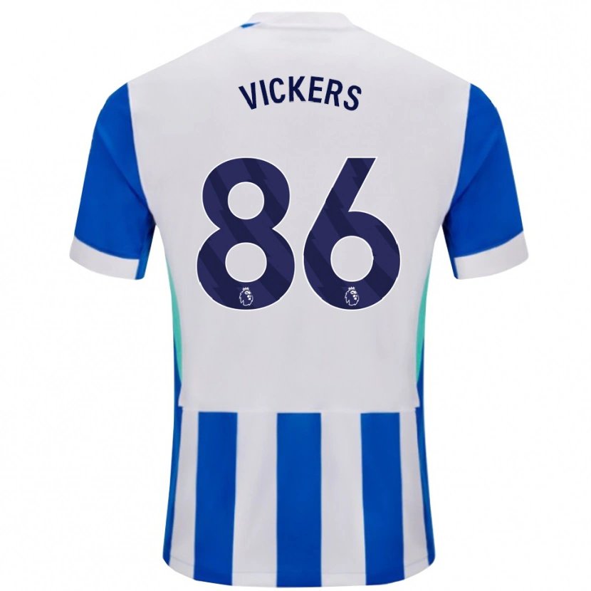 Danxen Dzieci Jacob Vickers #86 Niebiesko-Biały Domowa Koszulka 2025/26 Koszulki Klubowe