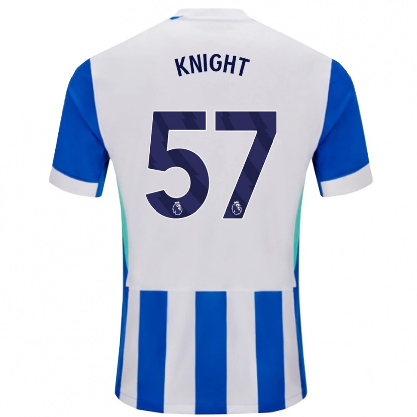 Danxen Dzieci Joe Knight #57 Niebiesko-Biały Domowa Koszulka 2025/26 Koszulki Klubowe