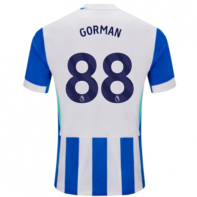 Danxen Dzieci Ronnie Gorman #88 Niebiesko-Biały Domowa Koszulka 2025/26 Koszulki Klubowe