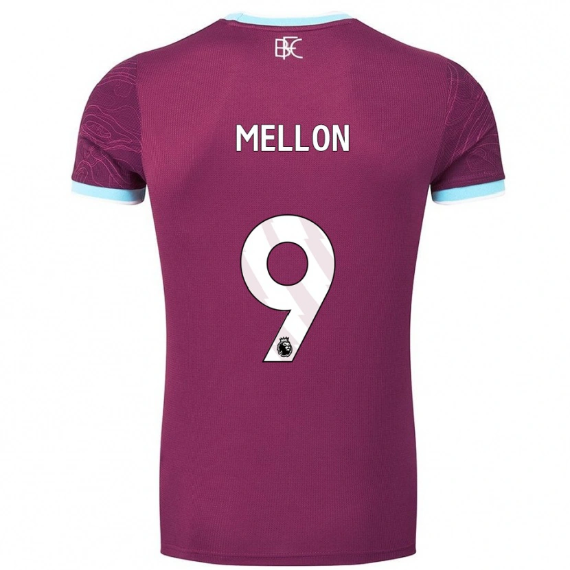 Danxen Dzieci Michael Mellon #9 Burgundowo-Błękitny Domowa Koszulka 2025/26 Koszulki Klubowe