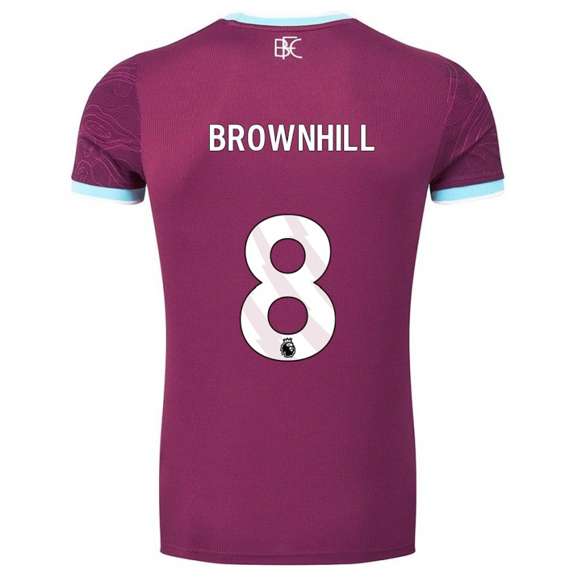 Danxen Dzieci Josh Brownhill #8 Burgundowo-Błękitny Domowa Koszulka 2025/26 Koszulki Klubowe