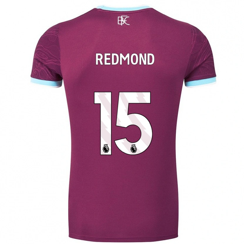Danxen Dzieci Nathan Redmond #15 Burgundowo-Błękitny Domowa Koszulka 2025/26 Koszulki Klubowe