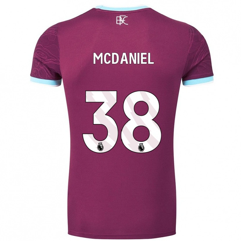 Danxen Dzieci Louise Mcdaniel #38 Burgundowo-Błękitny Domowa Koszulka 2025/26 Koszulki Klubowe