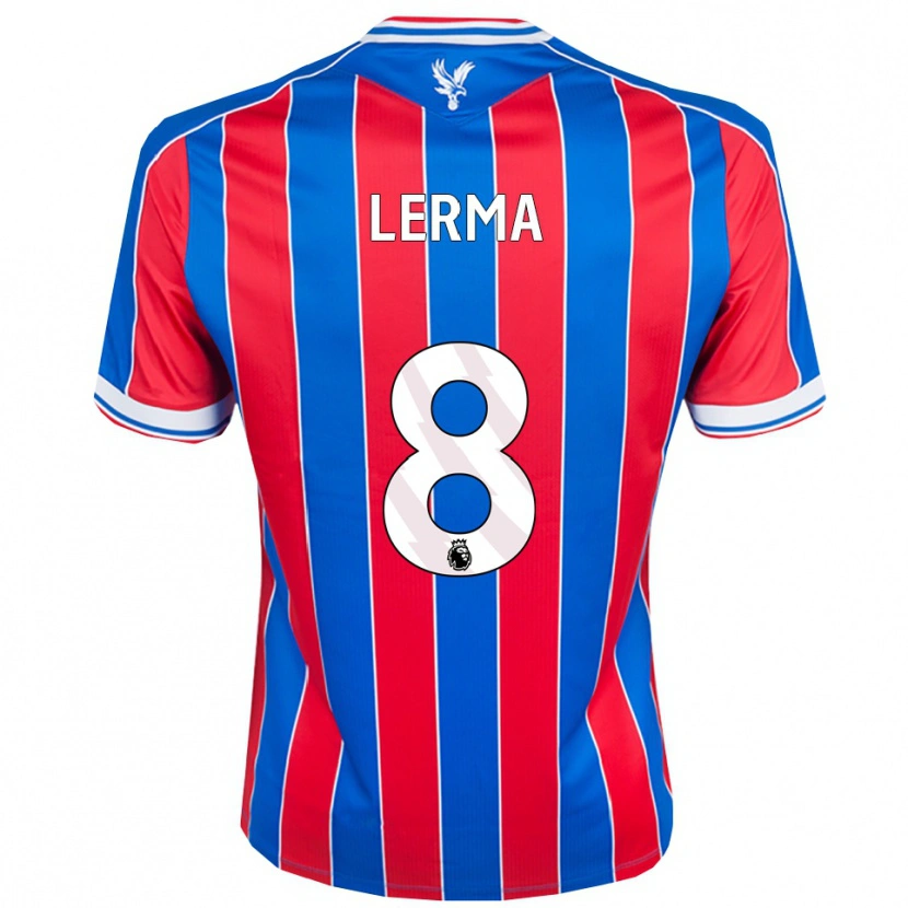 Danxen Dzieci Jefferson Lerma #8 Niebiesko-Czerwono-Biały Domowa Koszulka 2025/26 Koszulki Klubowe