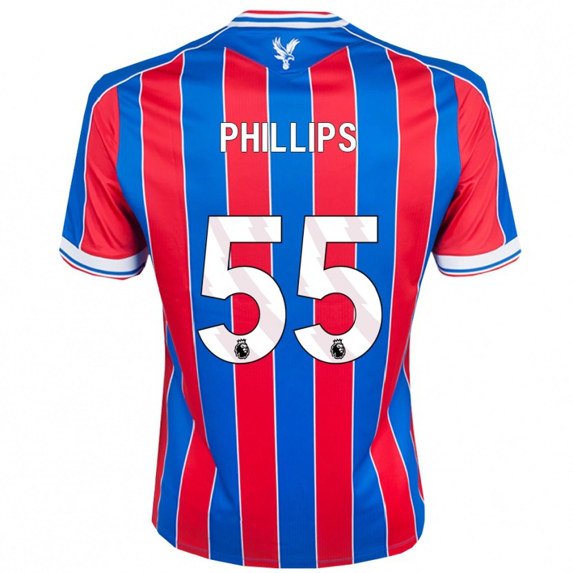 Danxen Dzieci Killian Phillips #55 Niebiesko-Czerwono-Biały Domowa Koszulka 2025/26 Koszulki Klubowe