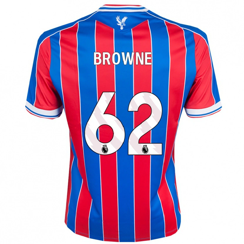 Danxen Dzieci Luke Browne #62 Niebiesko-Czerwono-Biały Domowa Koszulka 2025/26 Koszulki Klubowe