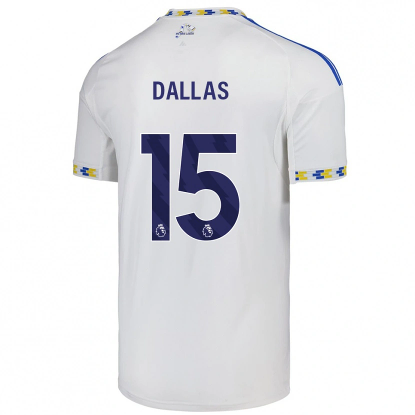 Danxen Dzieci Stuart Dallas #15 Biało-Niebieski Domowa Koszulka 2025/26 Koszulki Klubowe