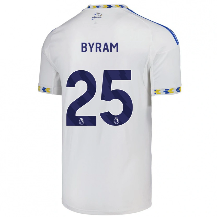 Danxen Dzieci Sam Byram #25 Biało-Niebieski Domowa Koszulka 2025/26 Koszulki Klubowe