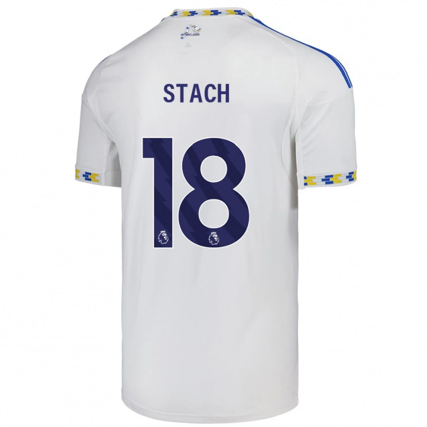 Danxen Dzieci Anton Stach #18 Biało-Niebieski Domowa Koszulka 2025/26 Koszulki Klubowe