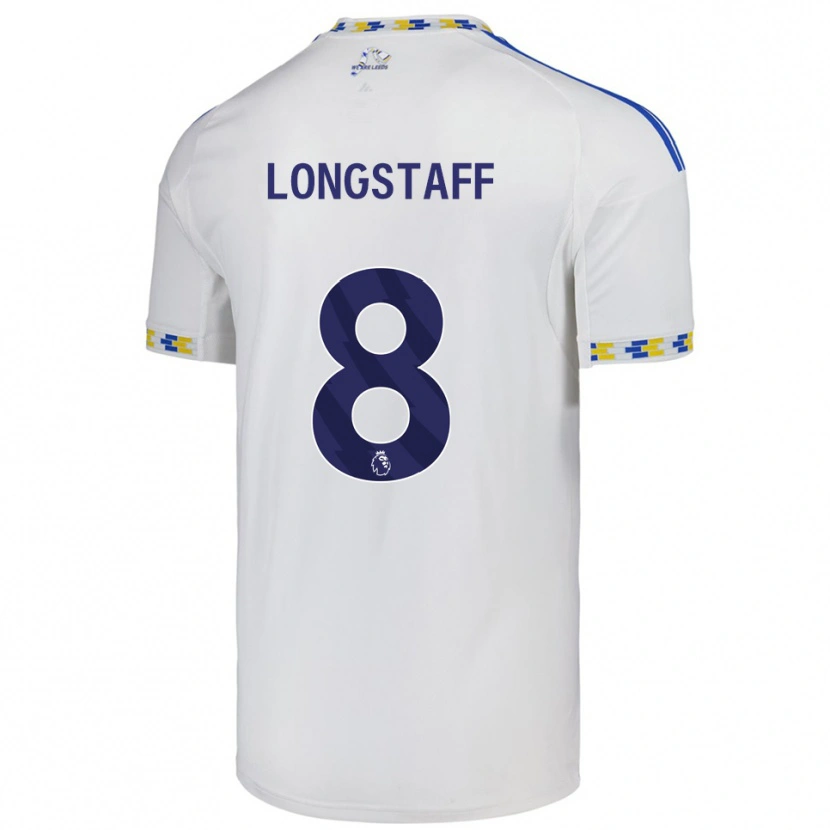 Danxen Dzieci Sean Longstaff #8 Biało-Niebieski Domowa Koszulka 2025/26 Koszulki Klubowe