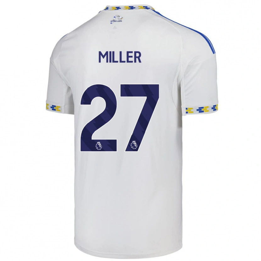 Danxen Dzieci Amari Miller #27 Biało-Niebieski Domowa Koszulka 2025/26 Koszulki Klubowe