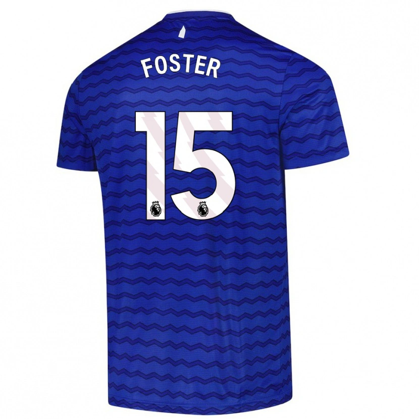 Danxen Dzieci Harvey Foster #15 Niebiesko-Granatowy Domowa Koszulka 2025/26 Koszulki Klubowe