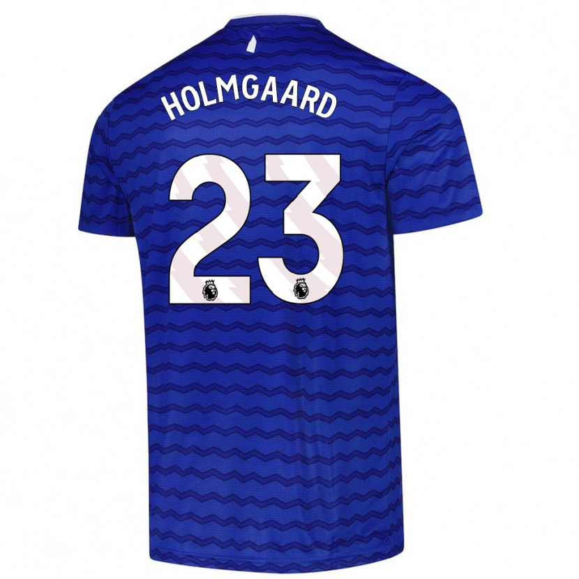 Danxen Dzieci Sara Holmgaard #23 Niebiesko-Granatowy Domowa Koszulka 2025/26 Koszulki Klubowe