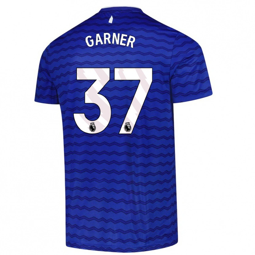 Danxen Dzieci James Garner #37 Niebiesko-Granatowy Domowa Koszulka 2025/26 Koszulki Klubowe